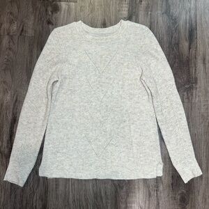 LOFT Cream Knit Sweater